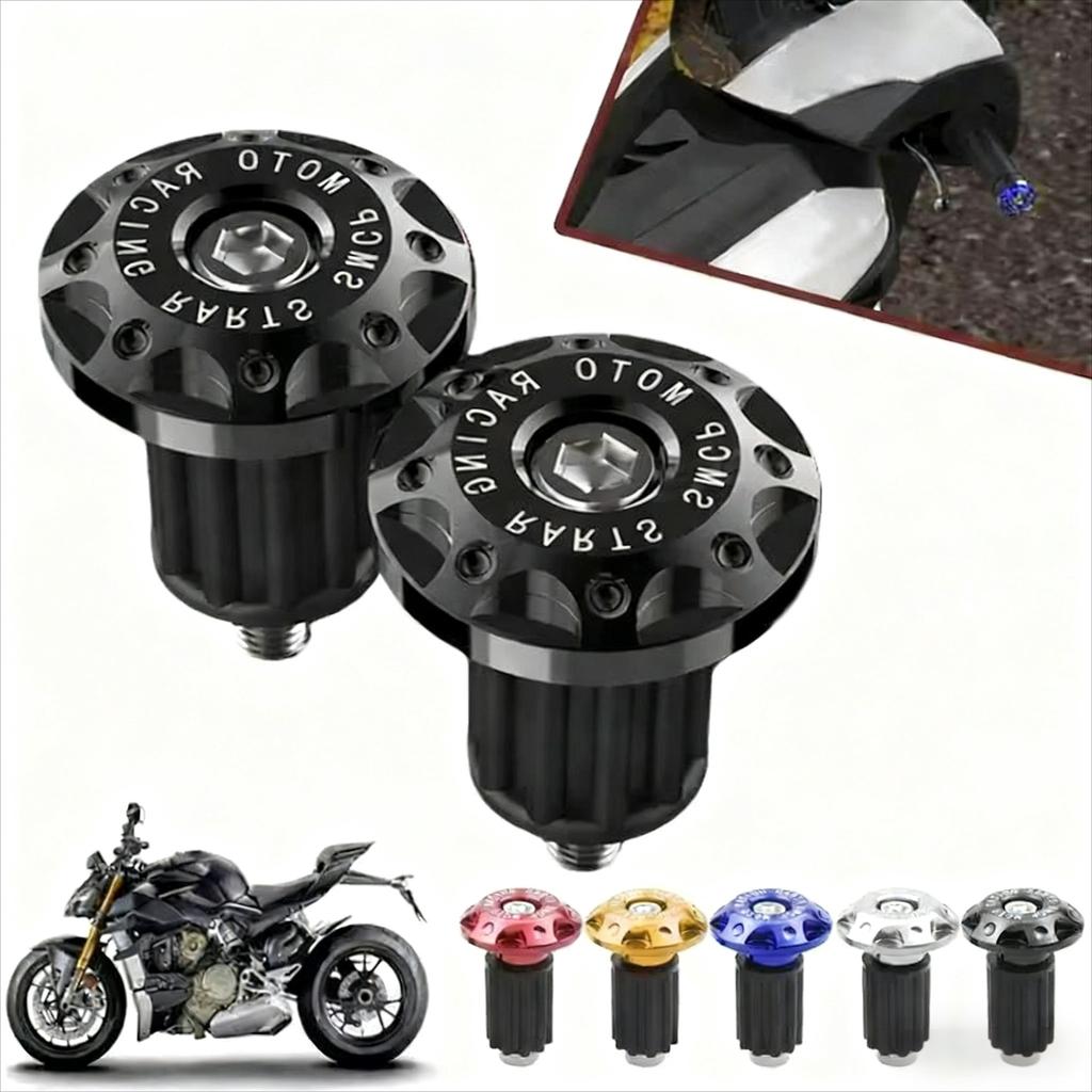22mm Motorcycle Handle Bar Ends Grips Moto CNC Metal Handlebar Counterweight Plug Slider Motor Bike Grips Dirt Bike Accessories