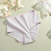 FINETOO Cotton Plus size Underwear Women's Striped High Waist Panties Sexy Elastic belt Breathable Brief 14 Colors Soft Lingerie