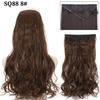 Synthetic Long Wavy Halo Hair Extensions No Clip In Natural Hidden Secret False Hair Piece Synthetic Heat-Resistant Fiber