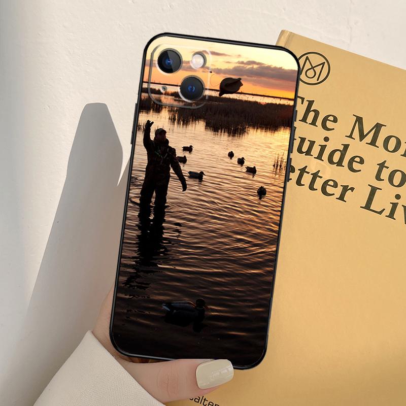 Hunting Animal and Fishing Man Phone Case For iPhone 17 16 14 13 12 11 15 Pro Max Mini XR 16e 15 16 Plus 17 Air Full Cover