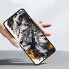Cross Pattern Bicolor Lion Phone Case for Samsung Galaxy A56 A36 A26 A16 A34 A24 A42 A22 A20 A12 A40 A30 A10 5G Soft TPU Cover