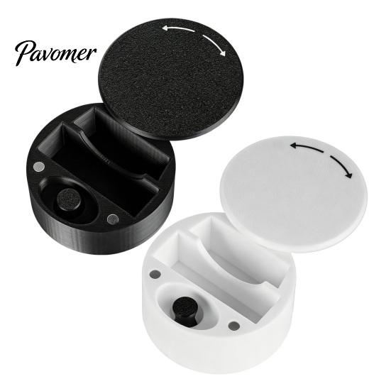 Travel Friendly Breathing Assistance Storage Nasal Strips And Respiratory Case, Portable Compact Hard PLA Organizer for Accessories Round Box, Secure