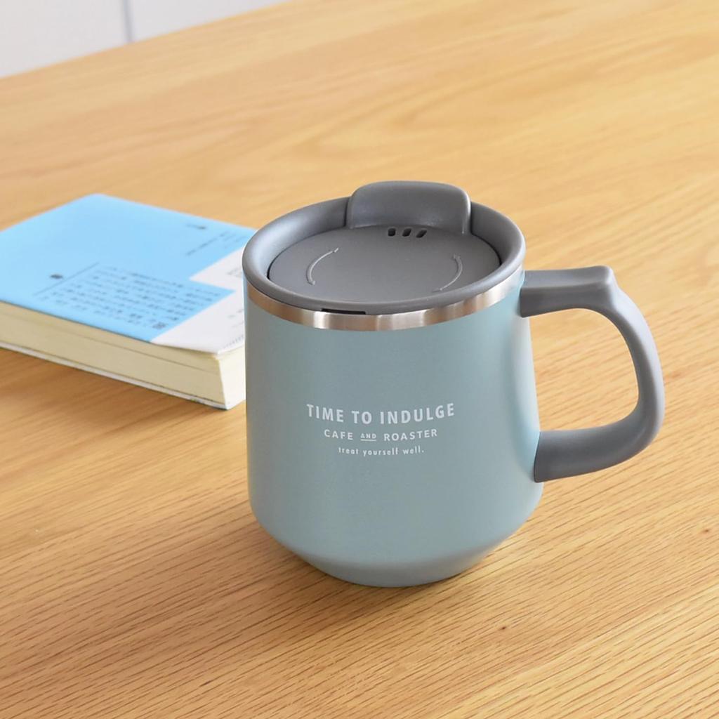 Sabu Treats Graduated Stainless Steel Thermos Product 391415 Mug, Mint, 400mL, Code