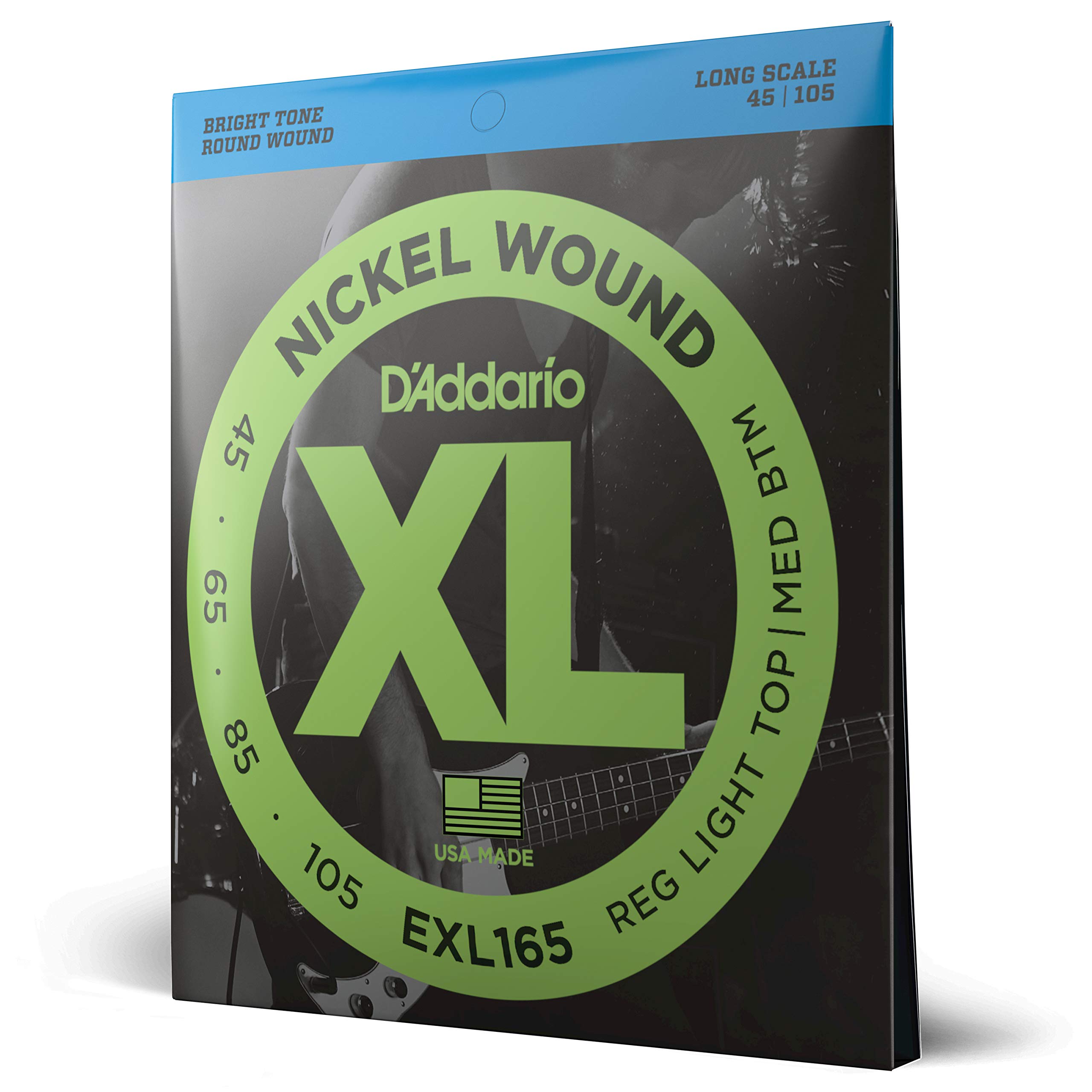 

Nickel Long Scale EXL165 Bass Strings D Addario .045-.105