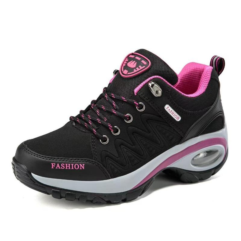 Leather casual sports shoes women's soft sole lightweight medium mother shoes thick sole shows height outdoor travel shoes fashion