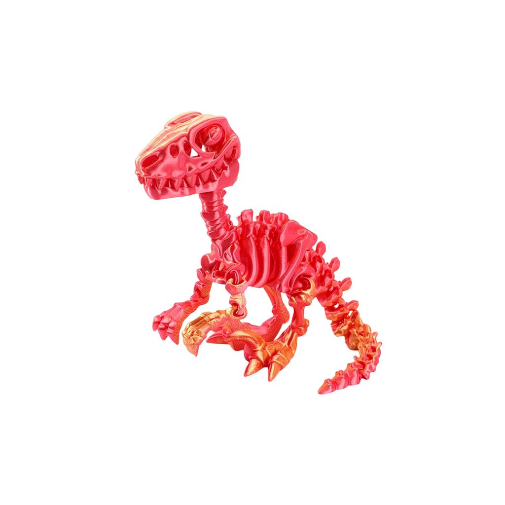 3D Printed Dragon Velociraptor Skeleton Ornament, Realistic Dragon, Fun And Trendy Printed Toy Dragon