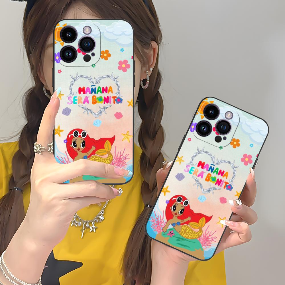 Karol G Latino Mobile Cell Phone Case for iPhone 17 16 15 14 13 12 11 X XR XS 8 7 Air Pro Max Plus Mini Colorful Cover Luxury