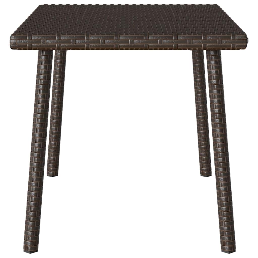 Brown Rectangular Garden Coffee Table 60X40X37 Cm