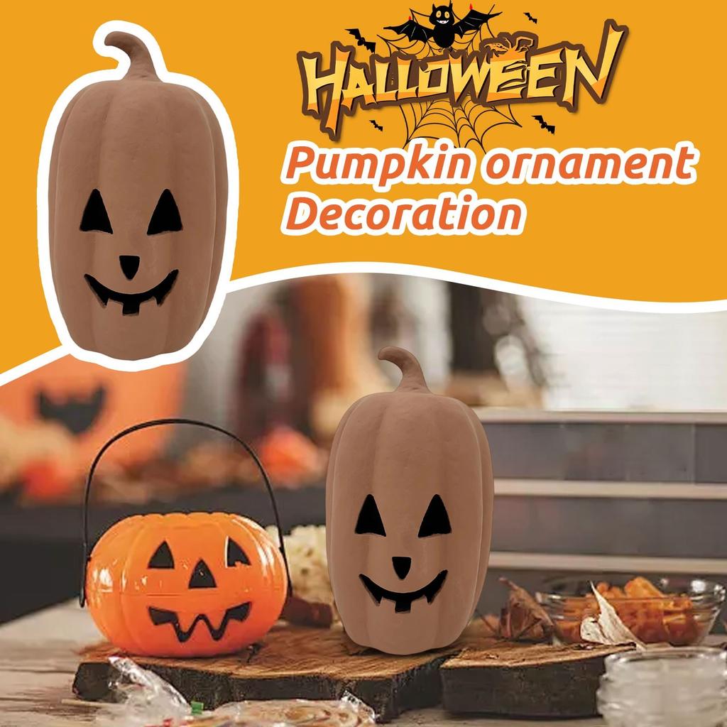 Fall Decor - Halloween Decorations - Pumpkin Outdoor Indoor - Cute Halloween Table Festival Decoration For Home Porch Front Door Mantel