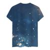 Casual Fashion Simple Abstract Painting Animal Sea Dolphin Breathable 3D Printed Round Neck Short Sleeve T-shirt Casual Sports Shirt