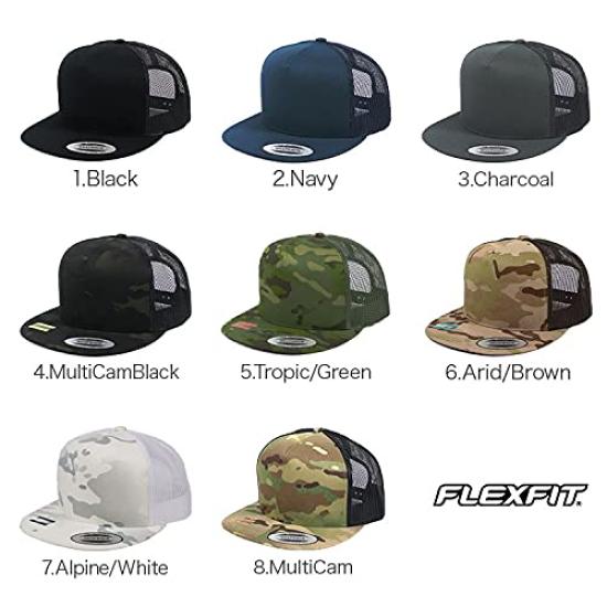 FLEXFIT Mesh Cap for Men and Women by YUPOONG CLASSICS TRUCKER MESH Camouflage Mesh Hat (YP CAP) - [Used]