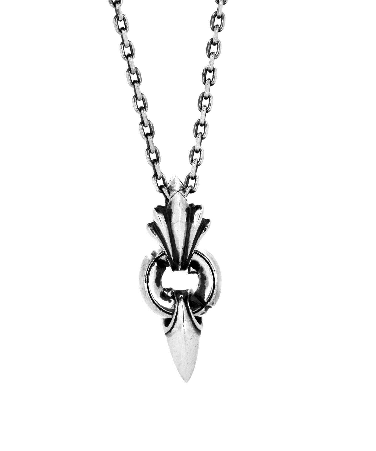 HOWL Medium Fang Sterling Silver with 50cm [Lion Heart] Necklace, 925, Men s, Pouch,