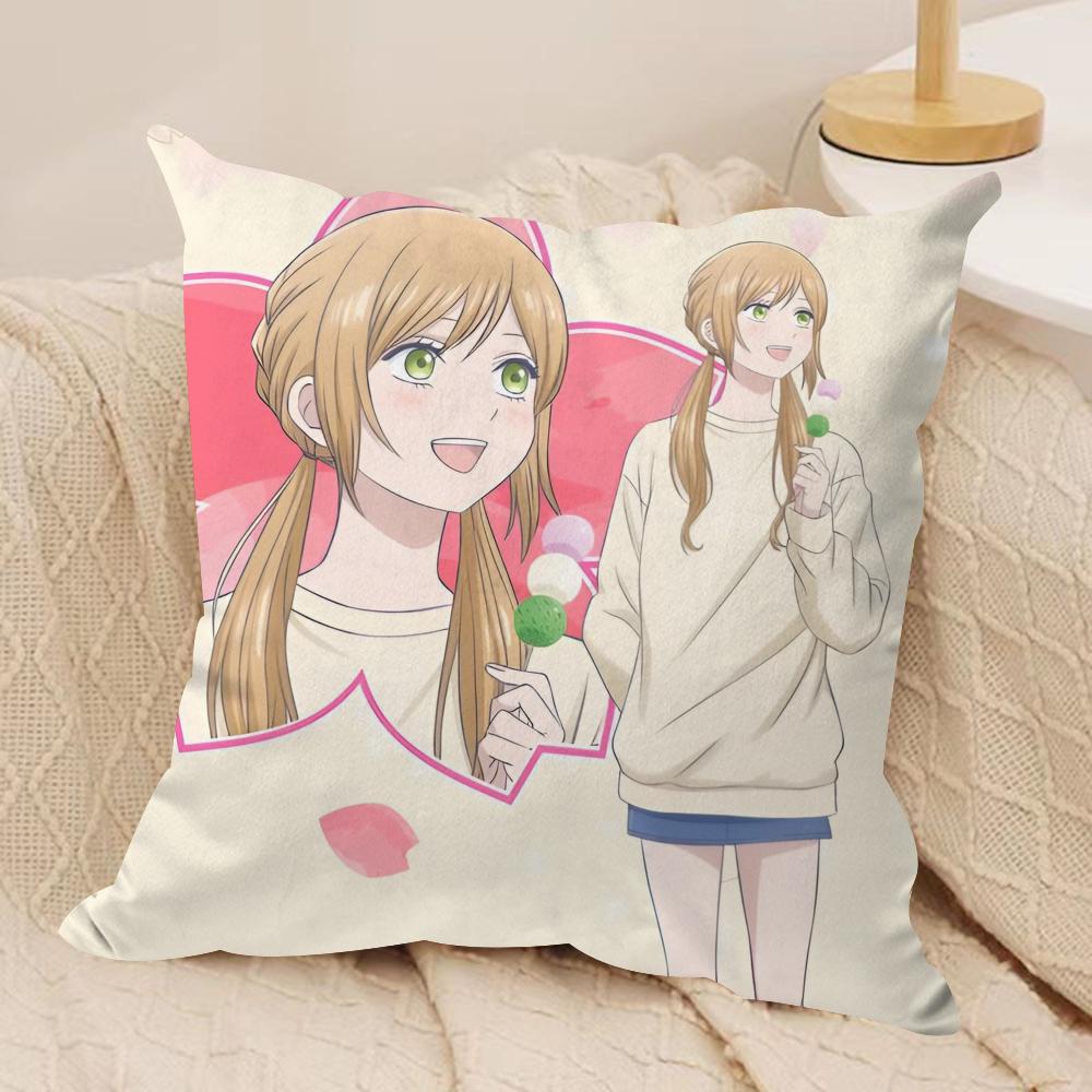 Kwaii AAkane KKinoshita Cushion Cover Soft Plush Fabric DoubleSided Printed Sofa Cushion Cover for All Seasons Home DecorGift