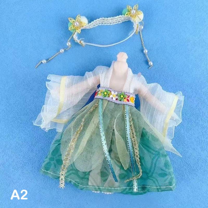 

16 см кукла в китайском стиле ханьфу одежда платье кукла старинный костюм платье куклы одежда аксессуары наряды игрушки для девочек