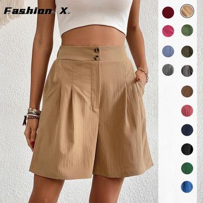 Summer Women High-waisted Shorts Botton
