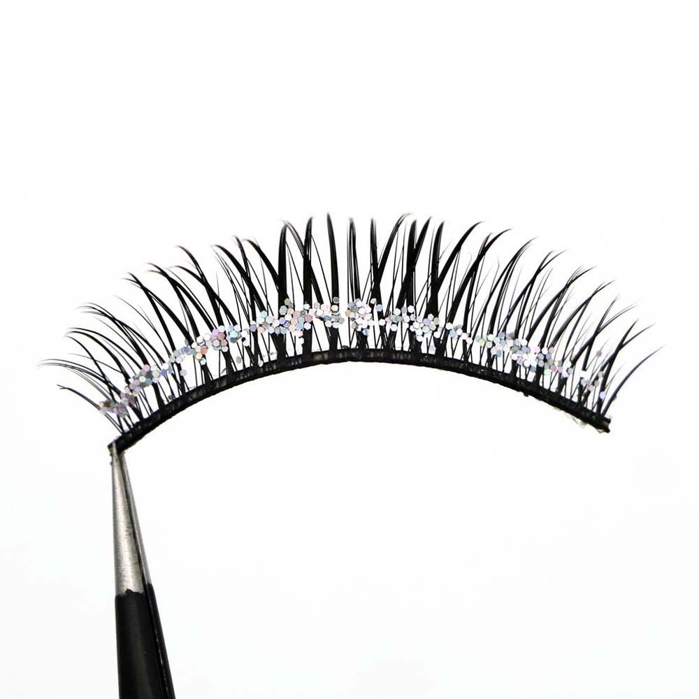 Makeup Tool Rhinestone False Eyelashes Sequins False Eyelashes Lash Extension Big Eyes Eyelashes