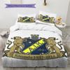 FC AIK Pattern Bedding Home Decoration Birthday Gift (1 * Duvet Cover + 2 * Pillowcase, Without Core)
