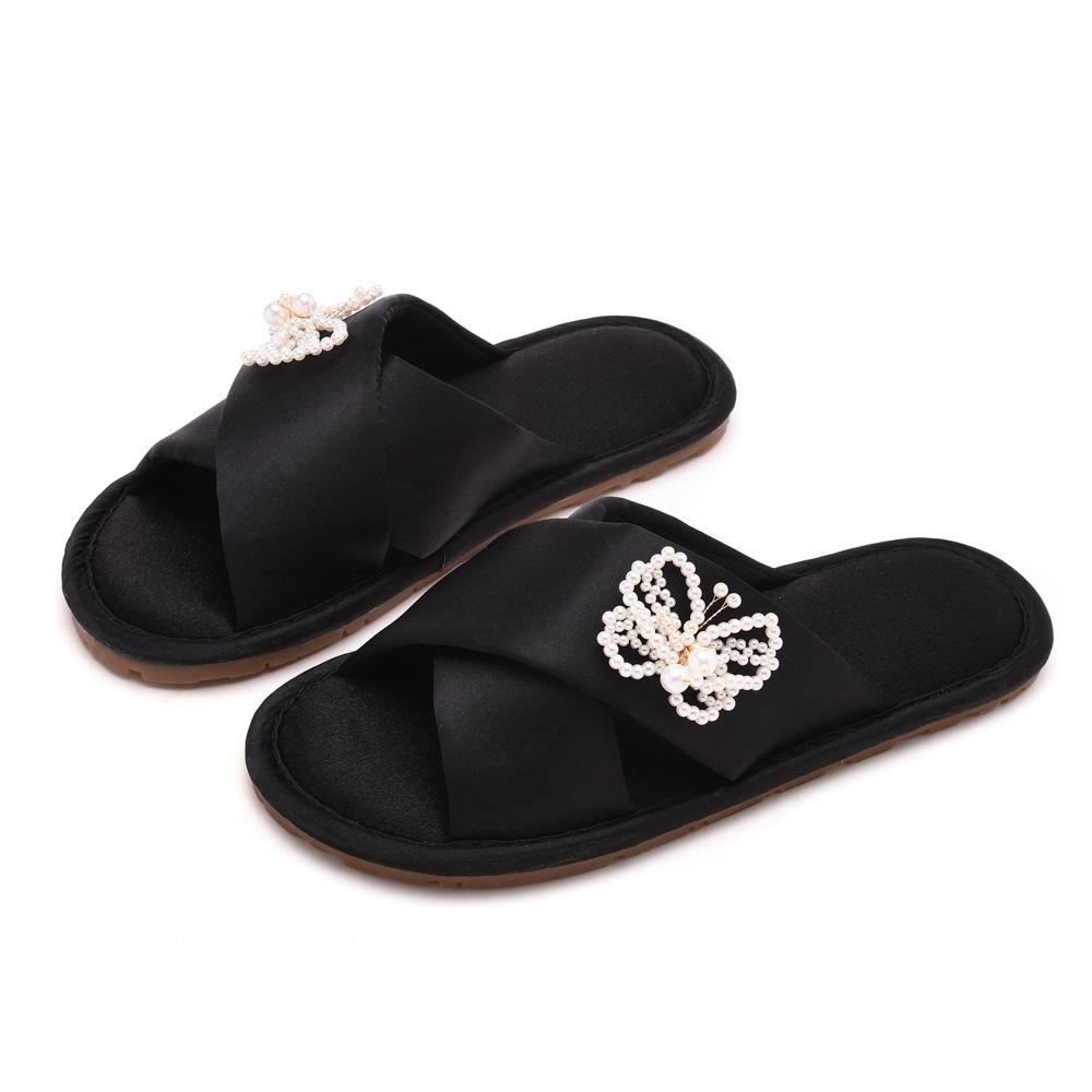 2024 Wedding Bridal Dressing Gown Slippers Wedding Festive Red A Couple of Indoor Slippers Bridesmaids Fancy