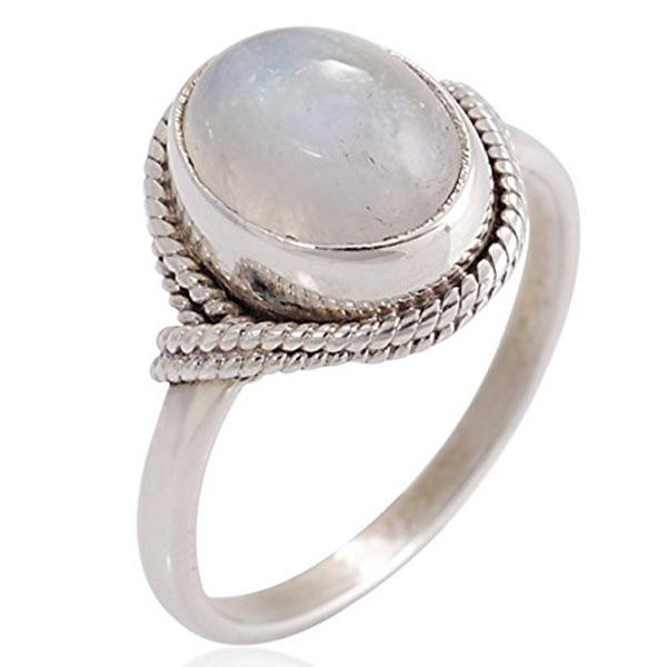 

Zhenrong хит продаж обручальное кольцо с камнем гибискуса и розовым кварцем в стиле ретро тайского серебра Size 9