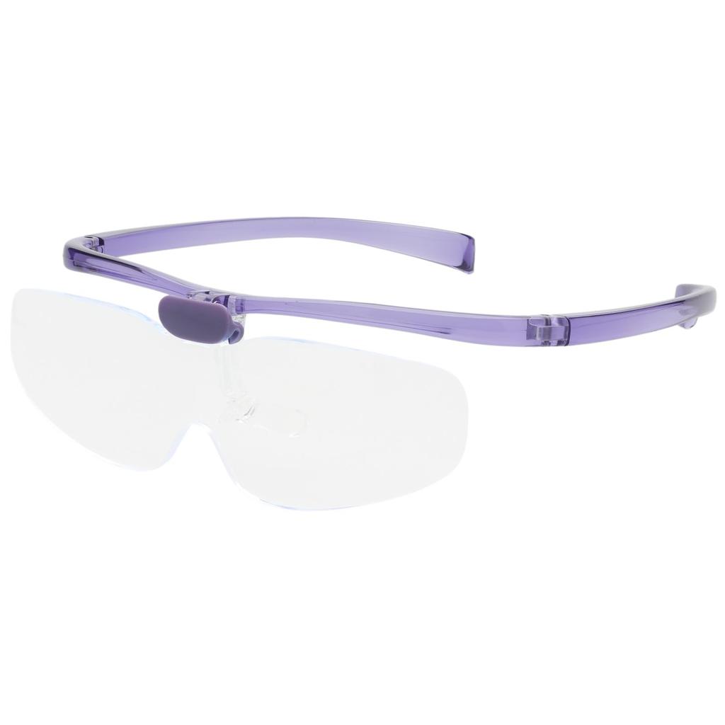 MIZAR-TEC Magnifying Glasses, Blue Light Blocking, 2x Magnification, Acrylic Lenses, Case and Lens Cloth Included, Eyeglasses Style, for Work,