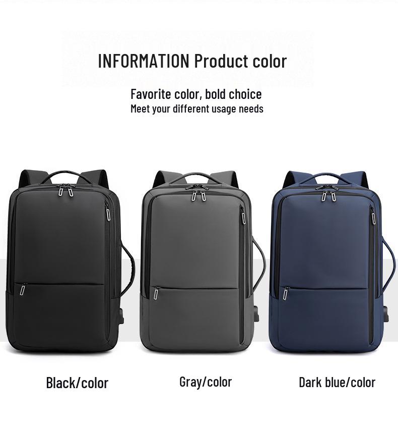 Men's Large Capacity Commuter Backpack for Business and Travel