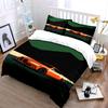 Orange car on black. Bedding sets Duvet cover sets Duvet covers Pillowcases(1*Duvet Cover 2*Pillowcases without duvet insert)