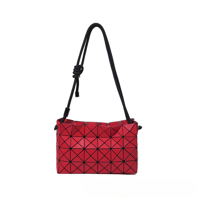 Japanische Lebenslange Tofutasche Geometrische Diamant Kordelzugtasche Modische Schlichte Einzel-Schulter Umhängetasche