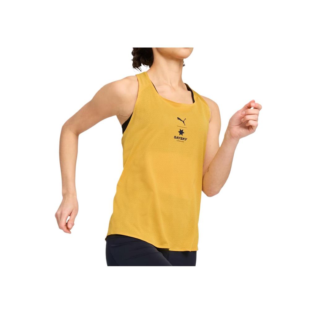 Puma X Saysky Collaboration Fashion Soft Versatile Sports Tank Top Women tops Gold 526838-62