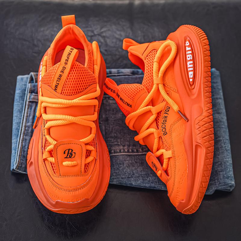 Men's Casual Shoes 2025 New Non-slip Fashion Sports Shoes All-match Men's Shoes Wear Resistant Thick Sole Increase Tide Shoes