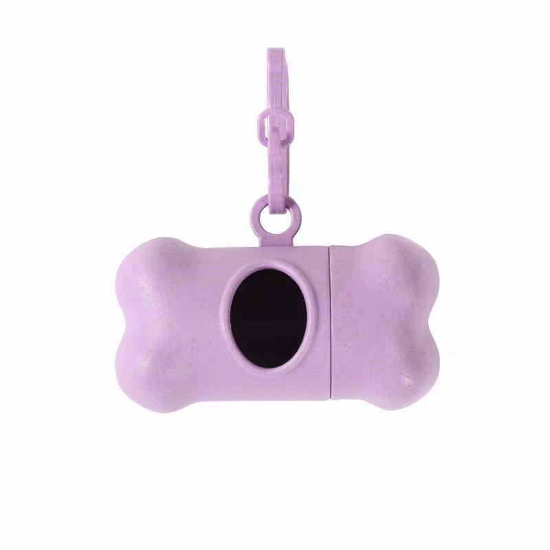 Bone Shaped Portable Pet Garbage Bag Dispenser with Towing Clip, Essential for Outdoor Pets, Pet Accessories Take A Walk