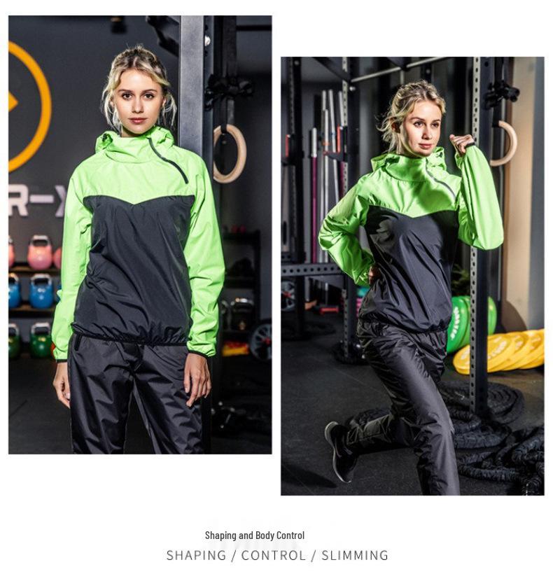 Zestaw dresowy premium z kapturem: Unisexowy dwuczęściowy strój do treningu i fitnessu