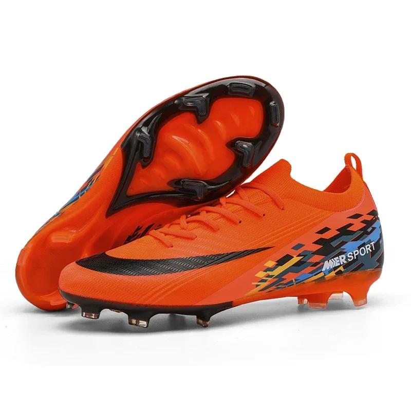 New Men Soccer Shoes Sport Grass Football Boots Unisex Cleats Ultralight Outdoor Match Adult Non-Slip Comfortable High-Quality