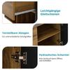 Flurgarderoben Set, Garderoben-Set Spiegel, Stylishe Schuhbank, Schuhschrank, Schublade, Regal, Kleiderhaken, Wandgarderobe Holzfarbe & Schwarz
