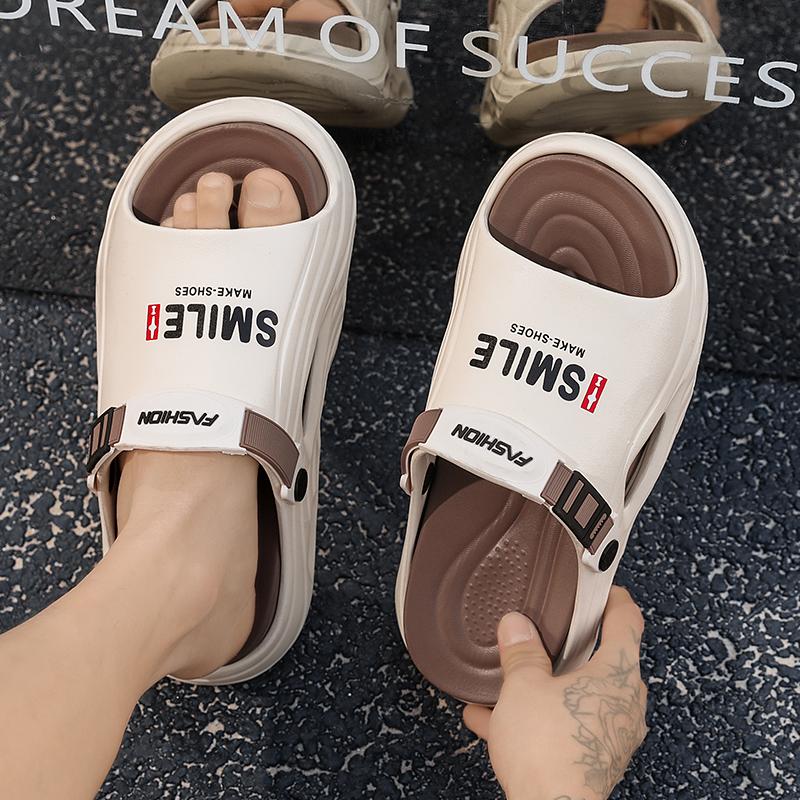 Summer Men's Large Size Sandals EVA Soft Soled Slippers Home Casual Slippers Beach Sandals