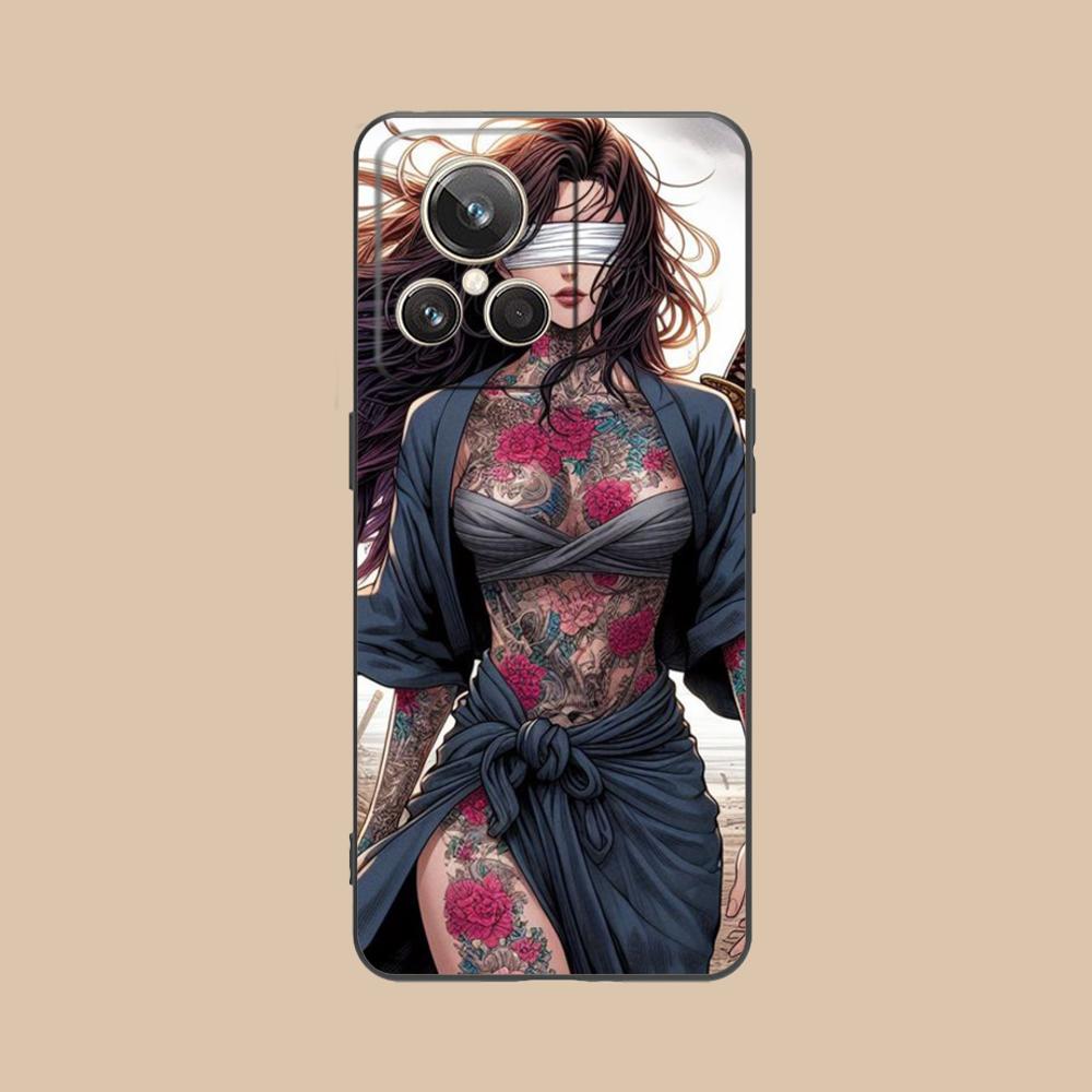 Fashion Tattoo Girl Mobile Phone Case for Realme GT 8 Neo Pro C75 73 71 C67 65 C55 53 C35 31 C20 15 Colorful Printing Cover
