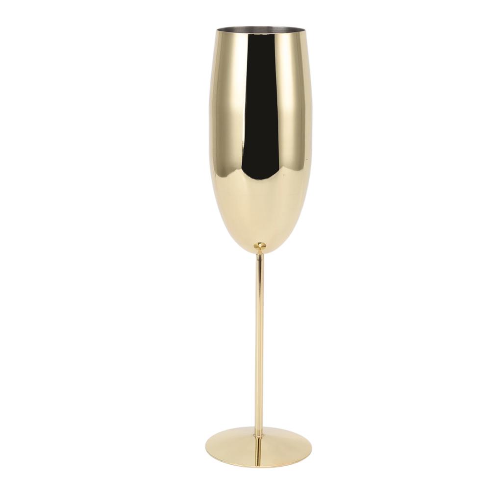 Metal Wine Goblet Stainless Steel Elegant High Hardness Widely Used Metal Wine Glass for Party Wedding Banquet