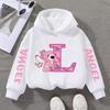 Stitch Hoodies Angel Letter A B C D E F Children Pullover Kid Casual Clothes Anime Kids Sweatshirts for Girl Boy Cartoons Tops