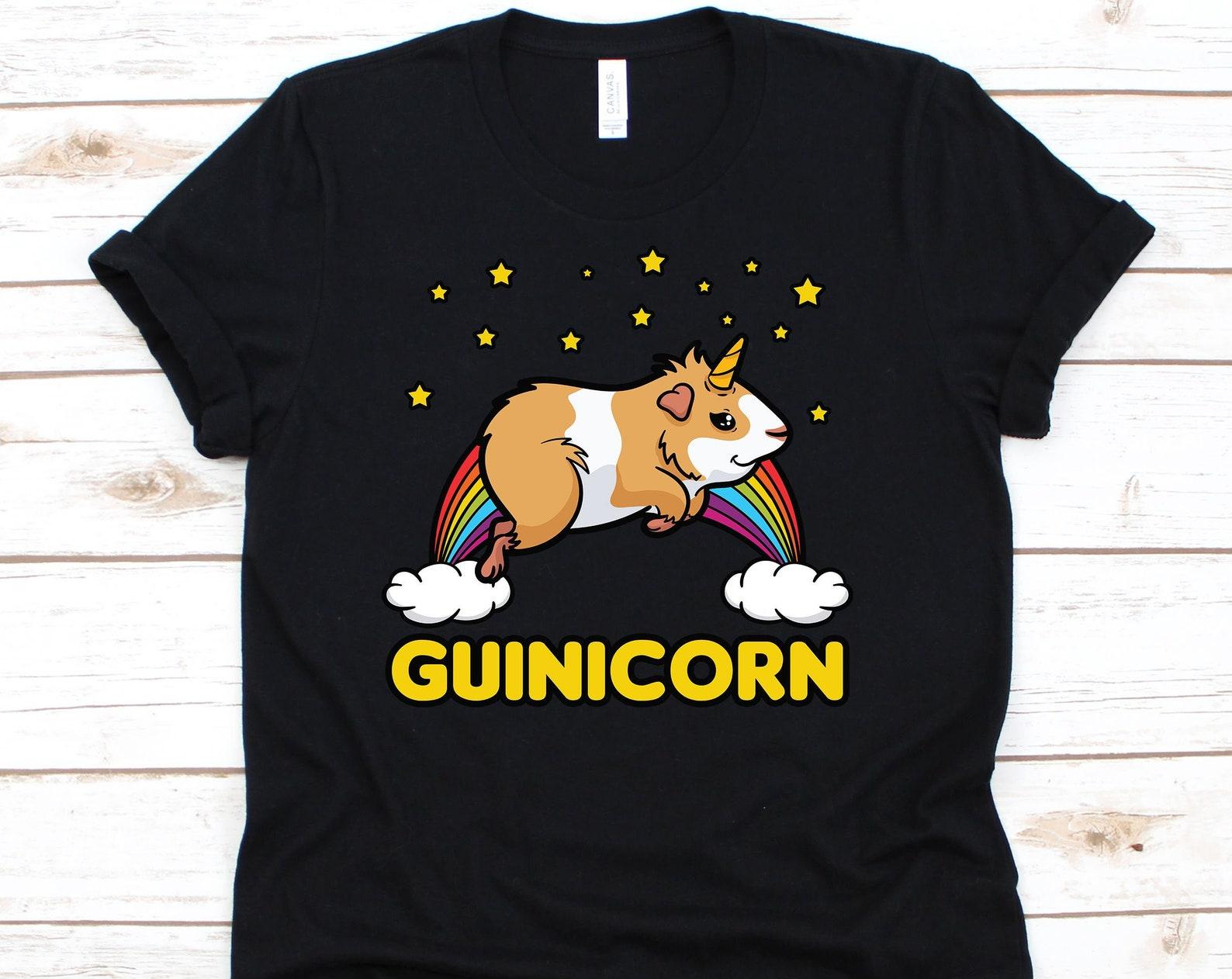 Guinea Pig Unicorn Shirt, Unicorn, Guinea Pig, Guinea Pig Lover, Guinea Pig Owner, Rodent Pet, Unicorn Lovers, Unicorn Tee M