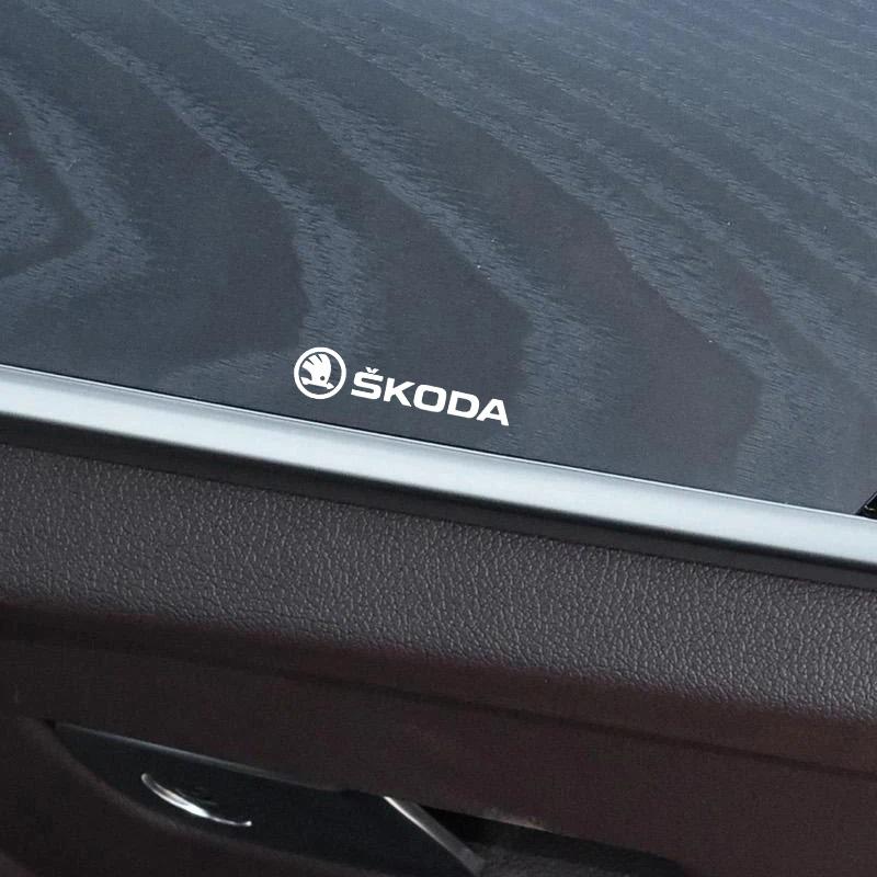 Car Badge Sticker Full Body Wheel Decals Emblem Stickers For Skoda Fabia 1 2 Octavia A7 Superb Rapid Yeti Karoq Vision VRS Kamiq JT3