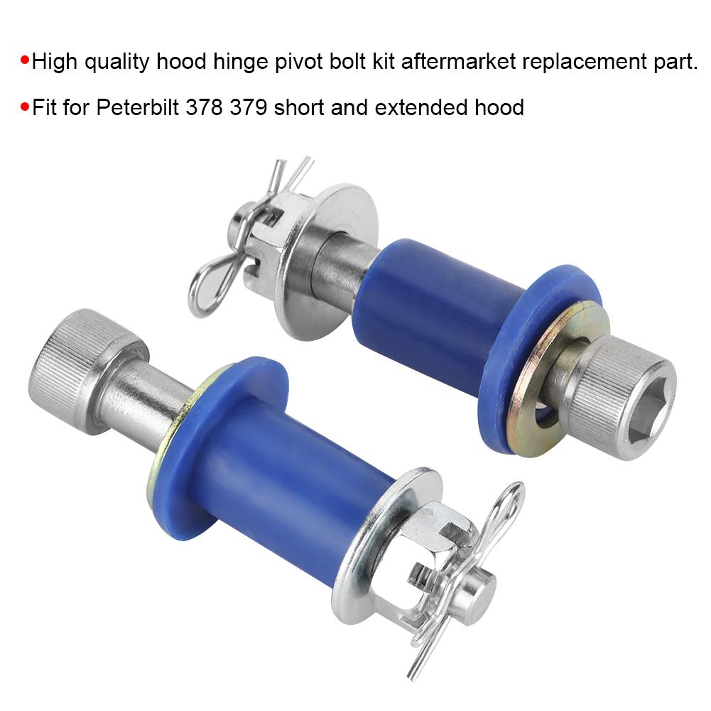 Engine Hood Bushing Hinge Pivot Bolt Kit Replacement Accessories Fit for Peterbilt 378 379