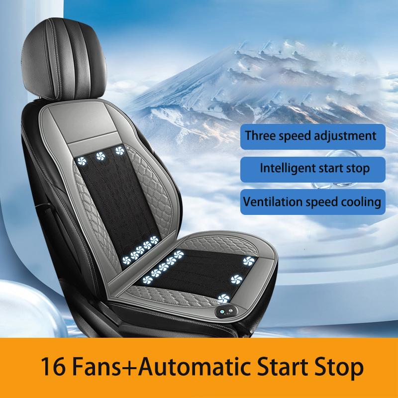 Summer Car Ventilation Seat Cushion Cooling Seat Pad  Automatic Start Stop breathable Seat Cover Car interior Seat Mat