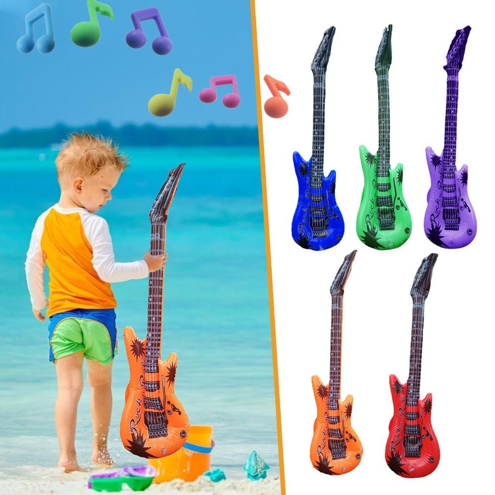 Ukulele Toys Inflatable Musical Instrument Toys Inflatable Guitar Balloon Microphone Balloons