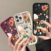 Colorful Flower Phone Case For Oneplus 12 12R 11 11R 10R 8T One Plus NORD CE 2 3 4 LITE 5G Cover Silicone Floral Shockproof
