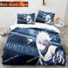 Hunter X Hunter 3D Japanese Anime Bedding Set Printed Set Duvet Cover Sheet Pillowcase Bed Soft Quilt Cover Full Queen King Size