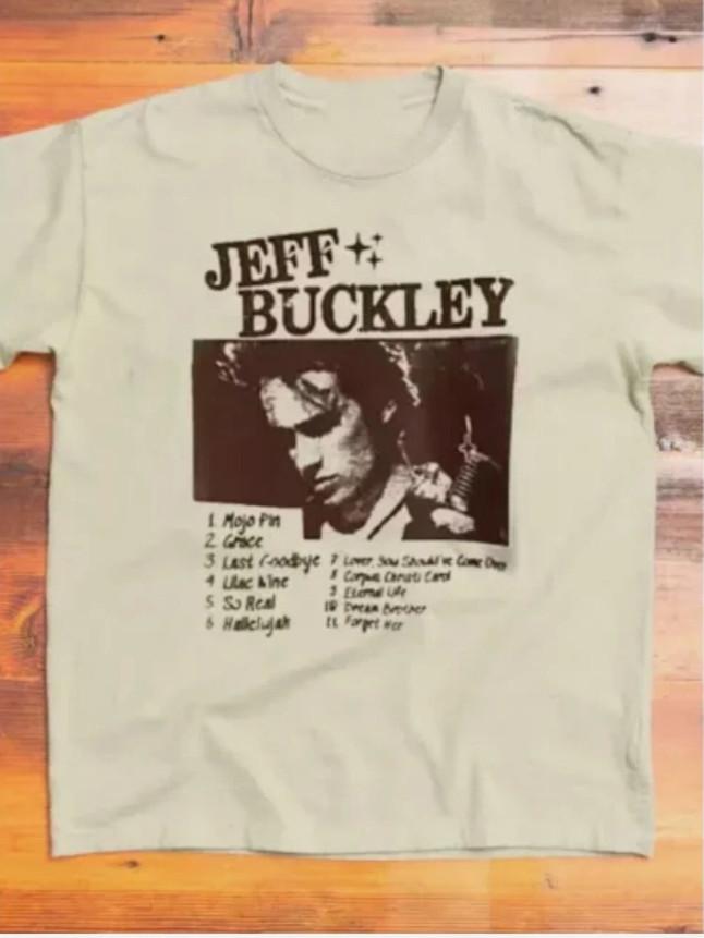Vintage 1995 Jeff Buckley White Boy Tour 1995 Music Tour T-shirt, size S-4XL