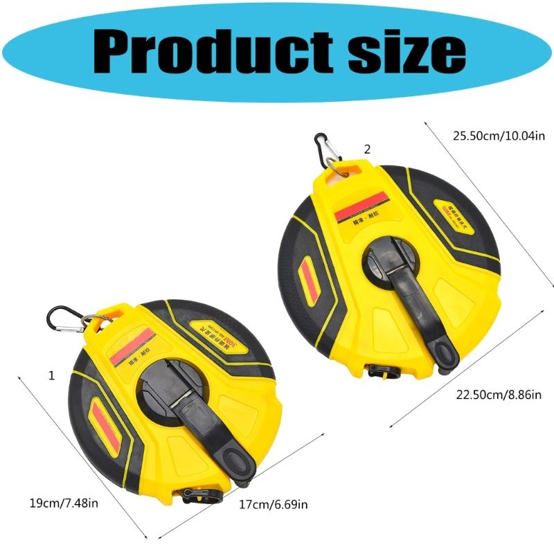 Fiberglass Tape Measure for Long Time Use in Professional Construction Work and DIY Home Improvement Activity