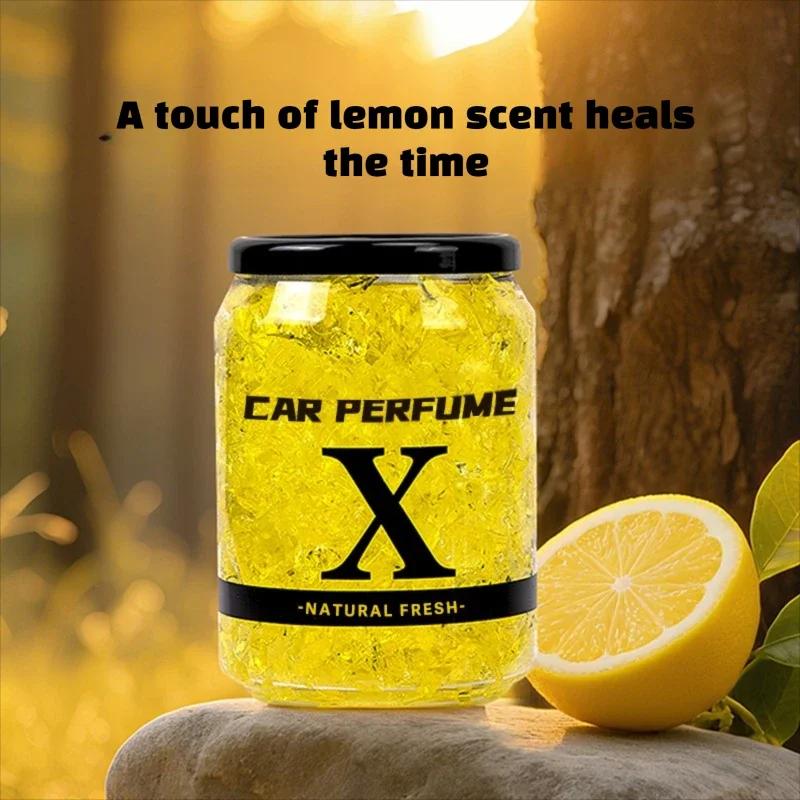Natural Car Air Freshener Gel 220g Jasmine Lemon Ocean Fragrance Long Lasting