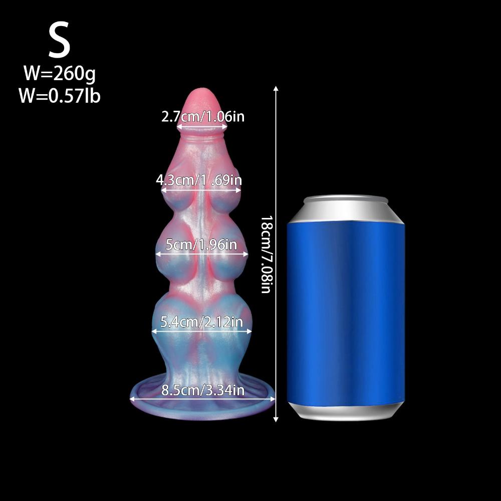Animal Design Silicone Anal Plug - Realistic Dildo for Beginner & Couple, Butt Training Sex Toy for Men Women