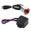 Universal 12V Engine Push Start Starter Button Switch Kit ModificationRed Light