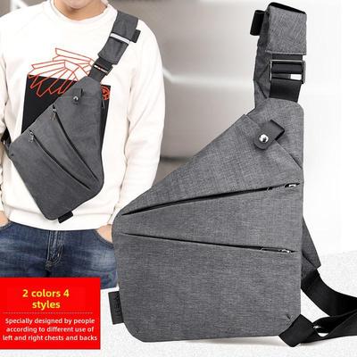 Lightweight Nylon Shoulder Bag: Large Capacity Outdoor Leisure Underarm Chest Bag